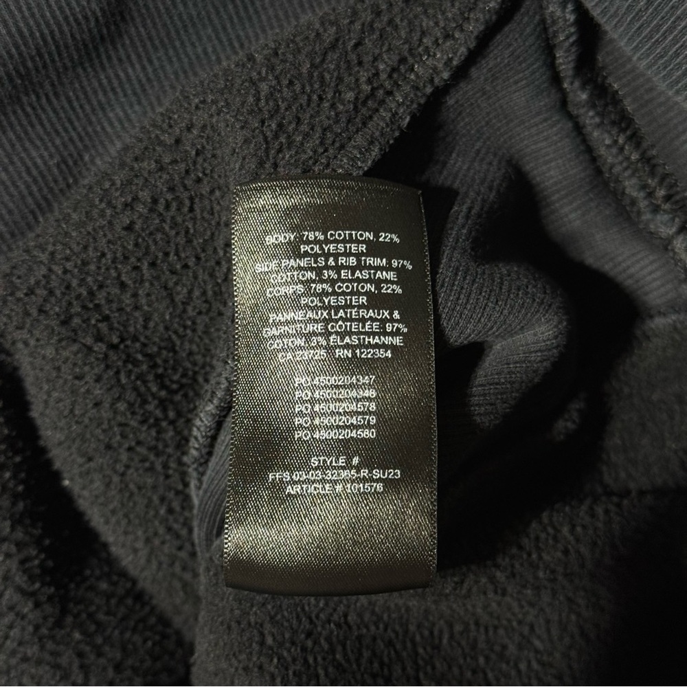 Aritzia TNA Cozy Sweatfleece Boyfriend Crew Sweatshirt Pullover Black Women Sz M - Picture 8 of 8